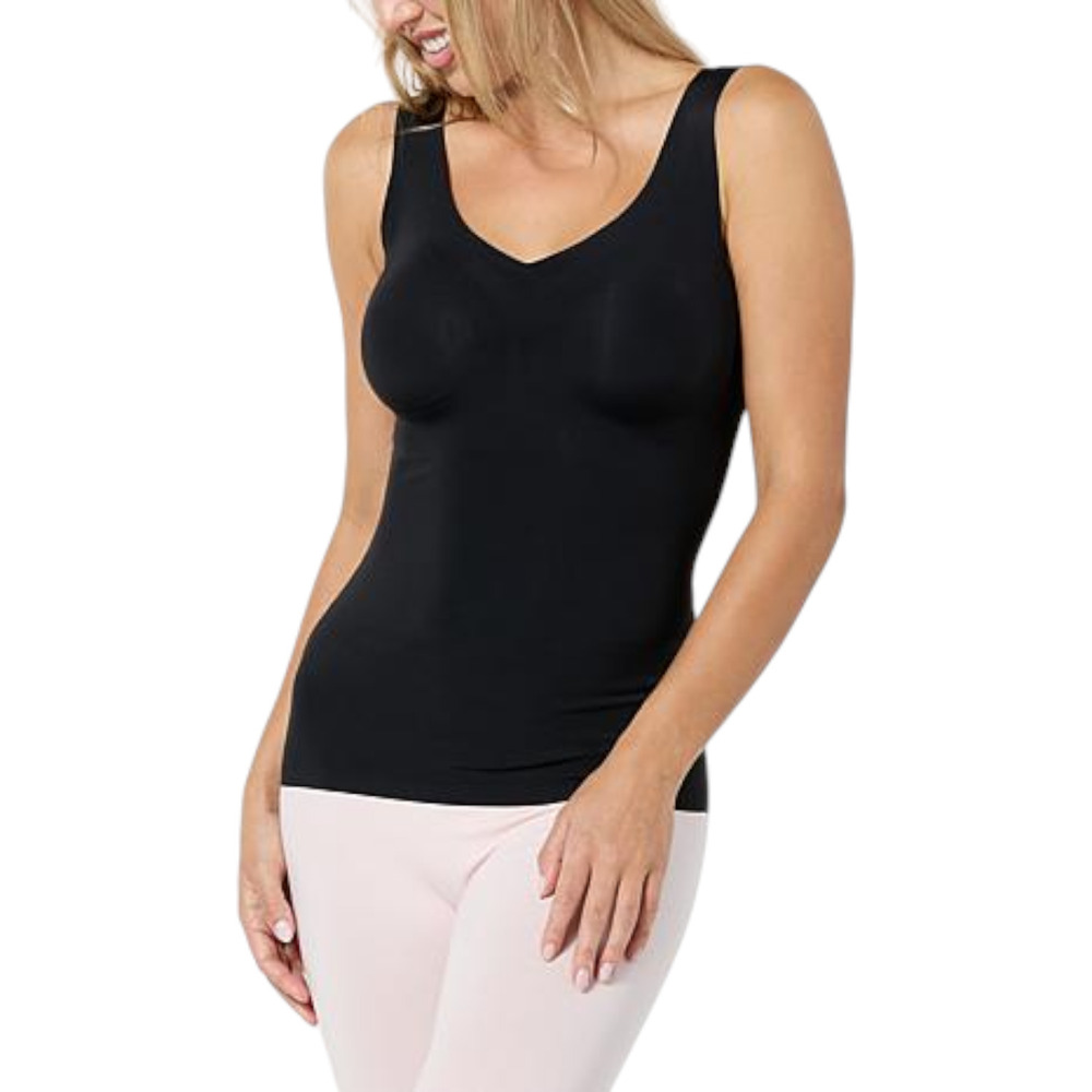 Rhonda Shear Butterknit Smoothing Tank Black - Regular